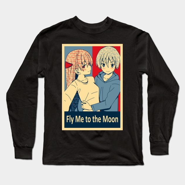 Tonikaku Kawaii - Fly Me to the Moon Anime Poster Long Sleeve T-Shirt by Dokey4Artist